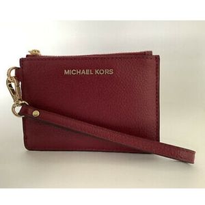 Coin leather  purse berry